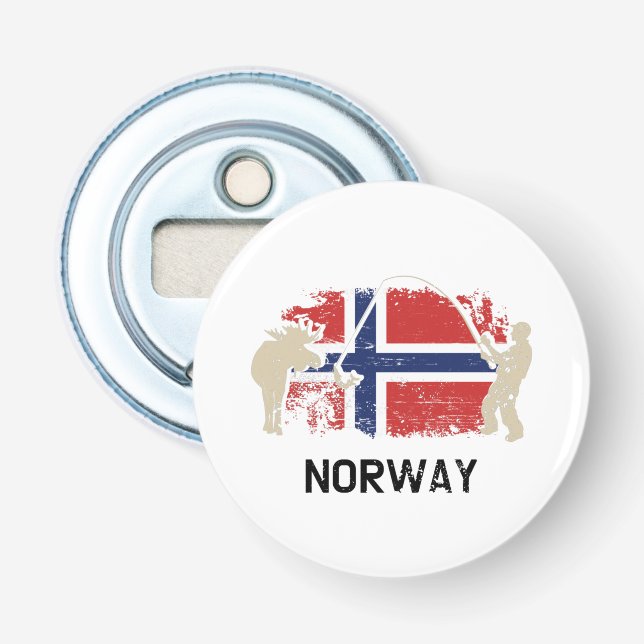 Norwegian Flag Norway Flag Bottle Opener (Front)