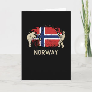 Norwegian Flag Norway Flag Card