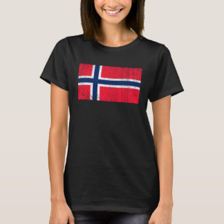 Norwegian Flag Norway Flag Country Of Norway Vinta T-Shirt