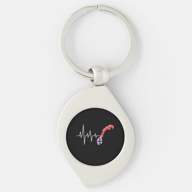 Norwegian Flag Norway Flag Key Ring (Front)