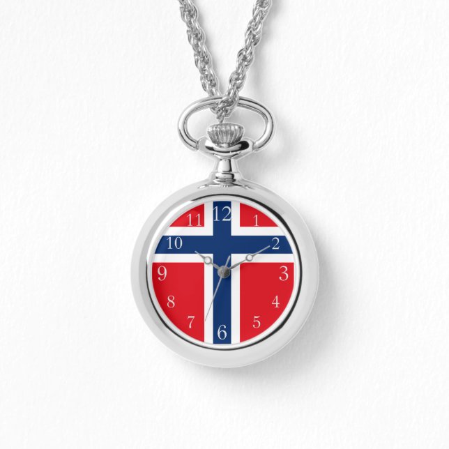 Norwegian flag , Norway flag, Nordic flag Watch (Front)