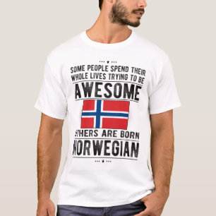 Norwegian Flag Norway Heritage Norwegian Roots T-Shirt