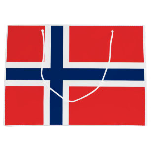 Norwegian Flag (Norway) Large Gift Bag