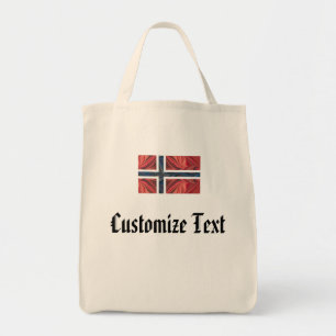 Norwegian Flag Norway Nordic Scandinavian Cross No Tote Bag