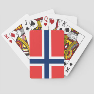 Norwegian Flag (Norway) Playing Cards