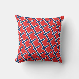 Norwegian Flag & Norway travel, holiday/sport fans Cushion