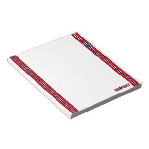 Norwegian flag notepad