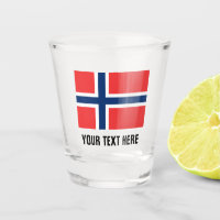 Norwegian flag of Norway custom drinking