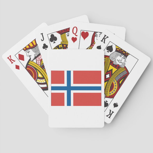 Norwegian Flag Playing Cards (Back)