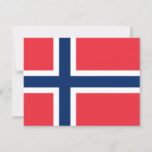 Norwegian Flag Postcard