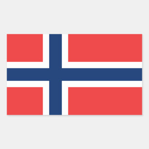 Norwegian Flag Rectangular Sticker