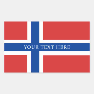 Norwegian Flag Rectangular Sticker
