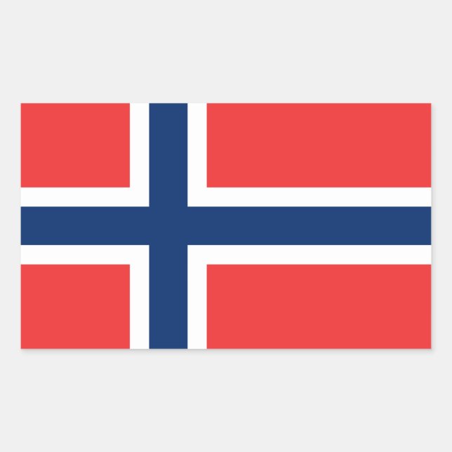 Norwegian flag Stickers (Front)