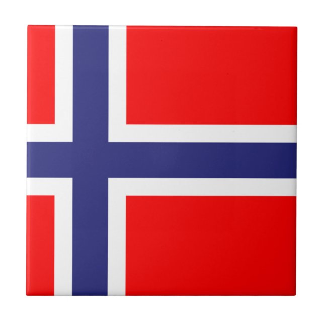 Norwegian flag tile (Front)