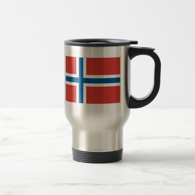 Norwegian Flag Travel Mug (Right)