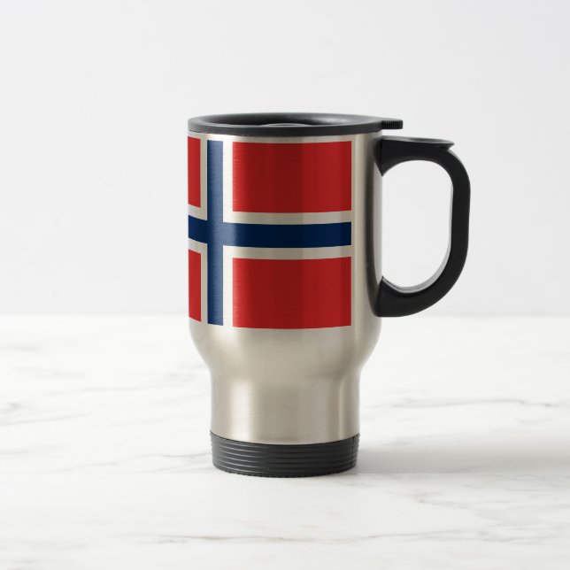 Norwegian flag travel mug (Right)