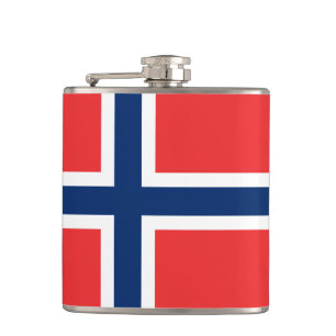 Norwegian Flag & travel Norway /sports fans Hip Flask