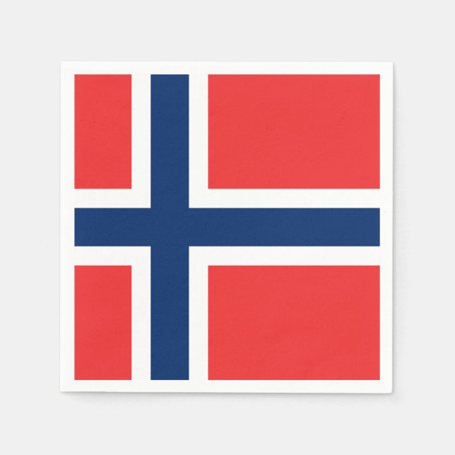 Norwegian Flags Napkin (Front)