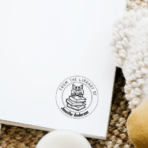 Norwegian Forest Cat, Book From the Library Of  Rubber Stamp