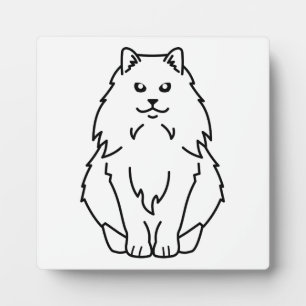 Norwegian Forest Cat Cartoon Plaque