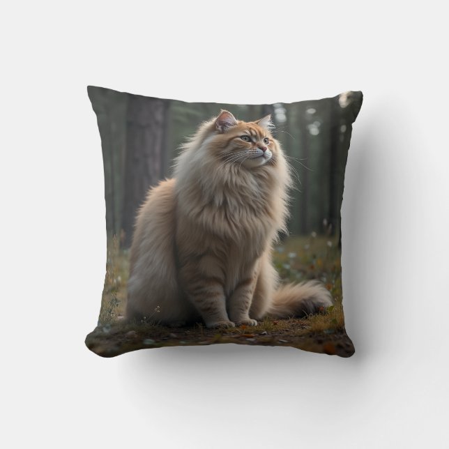 norwegian forest cat cushion (Front)