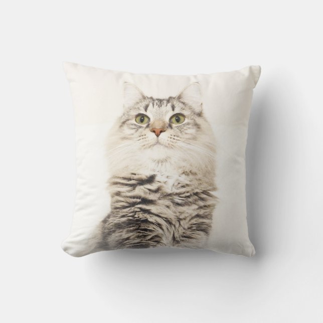 Norwegian Forest Cat Cushion (Front)