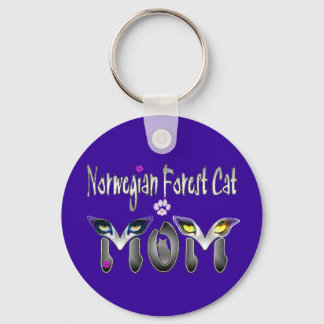 Norwegian Forest Cat Mum Gifts Key Ring