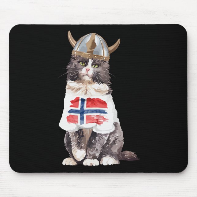 Norwegian Forest Cat Norway Flag  Mouse Mat (Front)