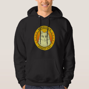 Norwegian Forest Cat Portrait Hoodie