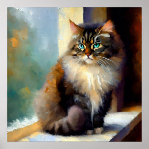Norwegian Forest Cat  Poster