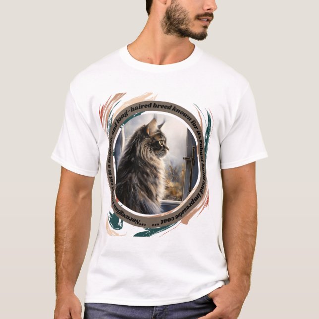 Norwegian forest cat T-Shirt (Front)