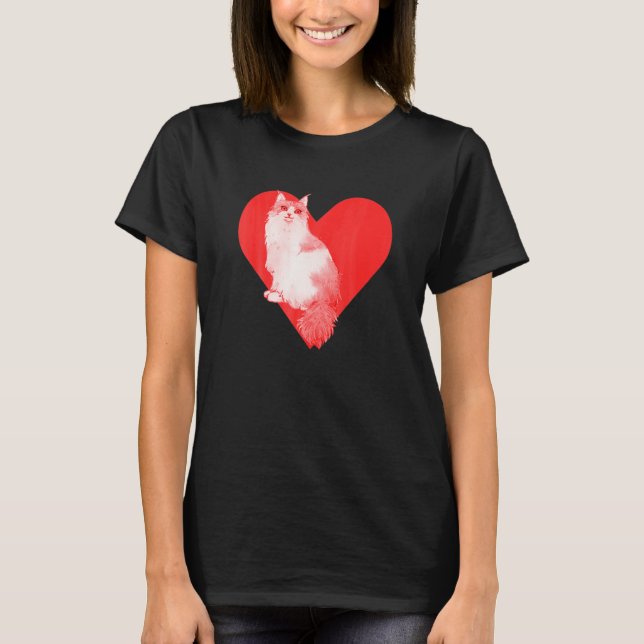 Norwegian Forest Cat T-Shirt (Front)