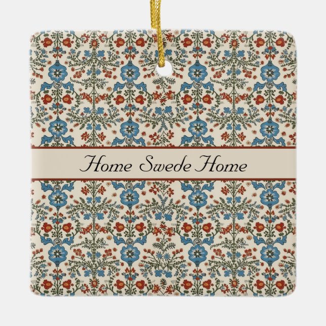 Norwegian Garden, custom Ceramic Ornament (Front)