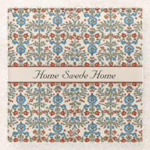 Norwegian Garden, custom Glass Coaster