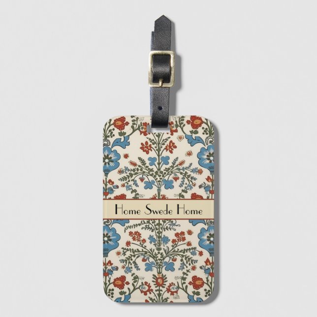 Norwegian Garden, custom Luggage Tag (Front Vertical)