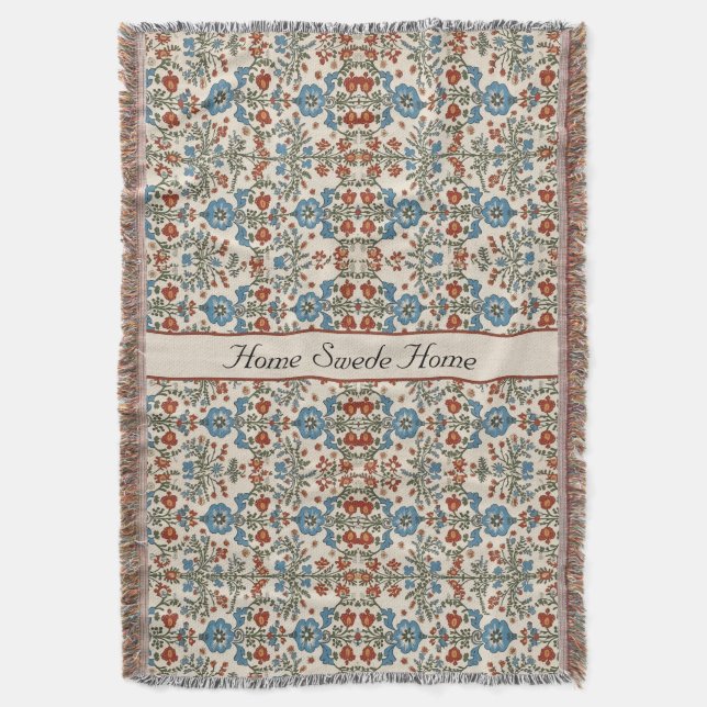 Norwegian Garden, custom Throw Blanket (Front Vertical)