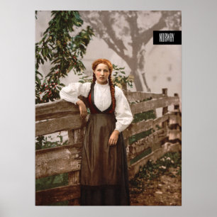 Norwegian Girl (c. 1900) Poster