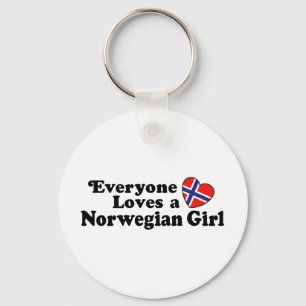 Norwegian Girl Key Ring