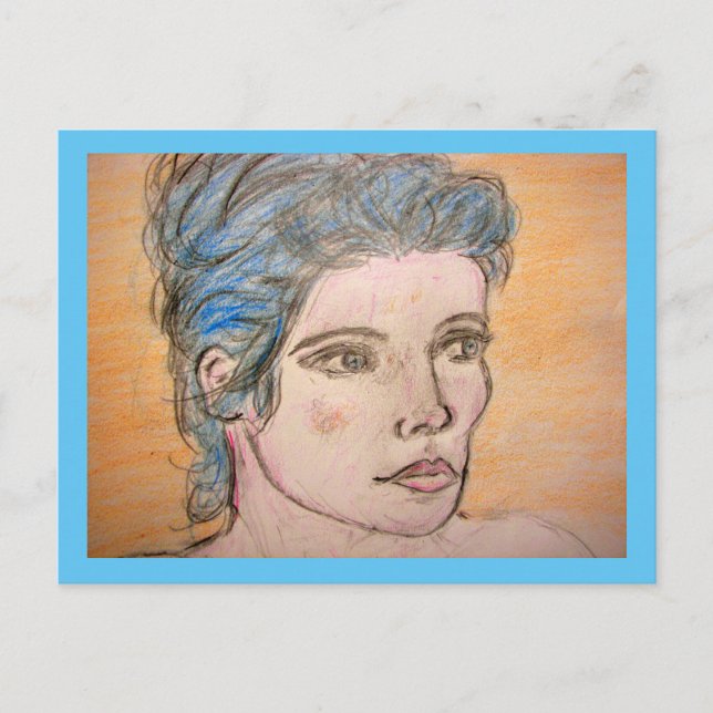 Norwegian Girl Postcard (Front)