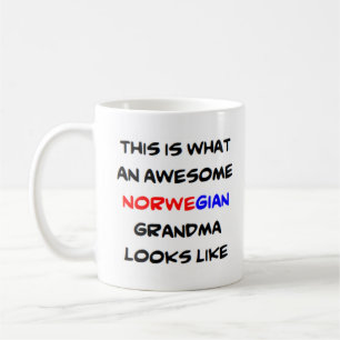 norwegian grandma, awesome coffee mug