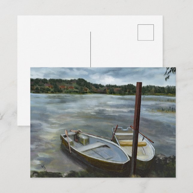 Norwegian Lakeside Postcard (Front/Back)