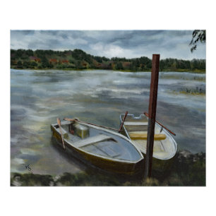 Norwegian Lakeside Poster