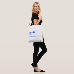 NORWEGIAN Language Tote Bag