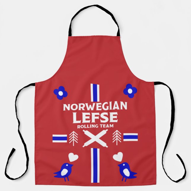 Norwegian Lefse Flatbread Apron (Front)