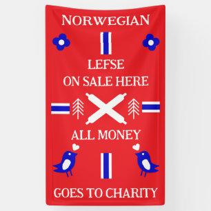 Norwegian Lefse Flatbread Apron Banner