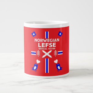 Norwegian Lefse Flatbread Apron Large Coffee Mug