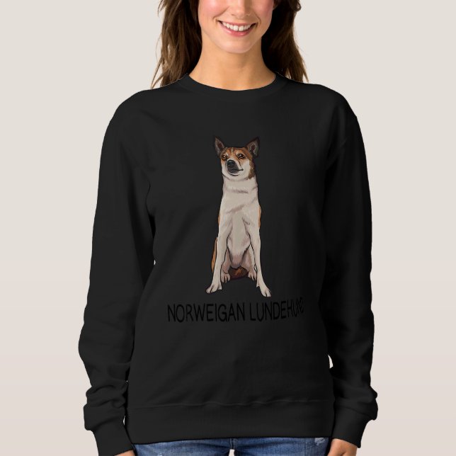 Norwegian Lundehund Crazy Dog Sweatshirt (Front)