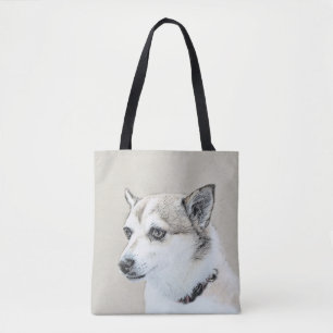 Norwegian Lundehund Painting - Original Dog Art Tote Bag