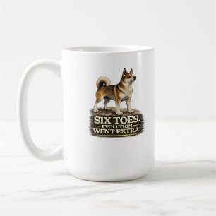 Norwegian Lundehund Shirt – Six Toes Evolution Wen Coffee Mug