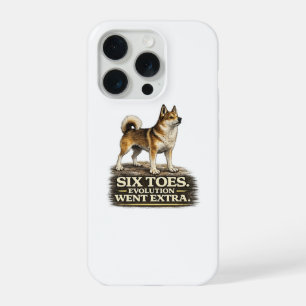 Norwegian Lundehund Shirt – Six Toes Evolution Wen iPhone 15 Pro Case
